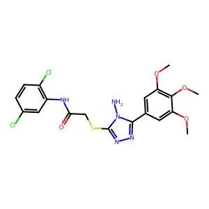 C19H19Cl2N5O4S structure