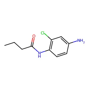N-(4-amino-2-chlorophenyl)butanamide structure