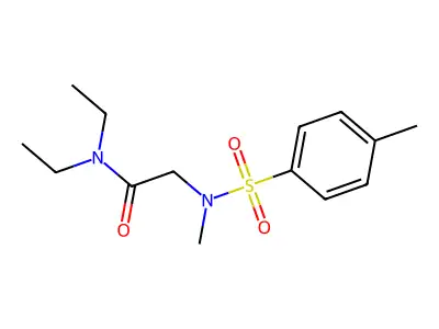 N,N-diethyl-2-[methyl-(4-methylphenyl)sulfonylamino]acetamide structure
