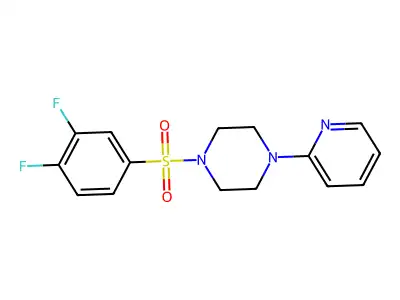 1-(3,4-Difluorophenyl)sulfonyl-4-pyridin-2-ylpiperazine structure