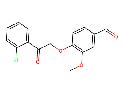 4-[2-(2-Chlorophenyl)-2-oxoethoxy]-3-methoxybenzaldehyde structure