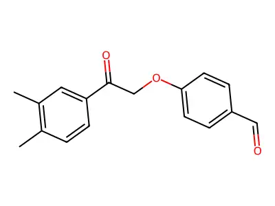 4-[2-(3,4-Dimethylphenyl)-2-oxoethoxy]benzaldehyde structure