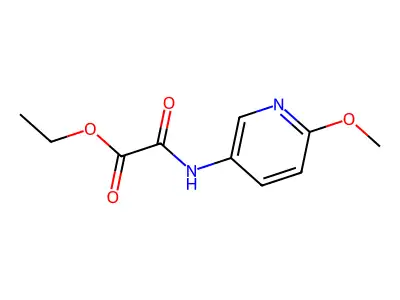 Ethyl 2-[(6-methoxypyridin-3-yl)amino]-2-oxoacetate structure