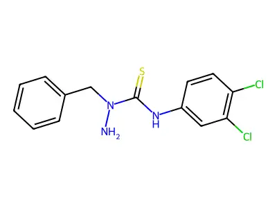 3-Amino-3-benzyl-1-(3,4-dichlorophenyl)thiourea structure