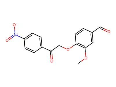 3-Methoxy-4-[2-(4-nitrophenyl)-2-oxoethoxy]benzaldehyde structure