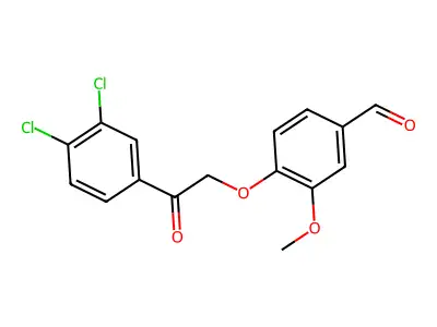 4-[2-(3,4-Dichlorophenyl)-2-oxoethoxy]-3-methoxybenzaldehyde structure
