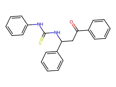 1-(3-Oxo-1,3-diphenylpropyl)-3-phenylthiourea structure