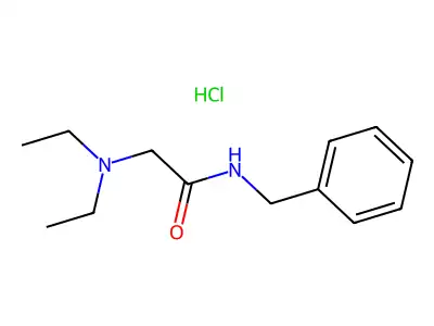 Acetamide, N-benzyl-2-(diethylamino)-, hydrochloride structure