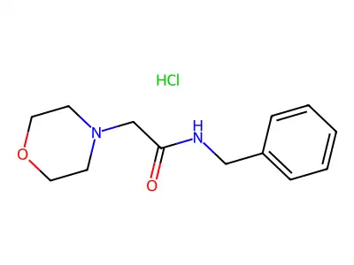 Acetamide, N-benzyl-2-morpholino-, hydrochloride structure