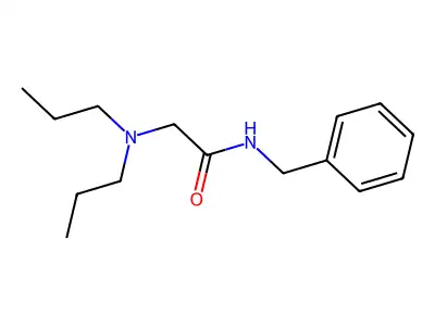 Acetamide, 2-(dipropylamino)-N-(phenylmethyl)- structure