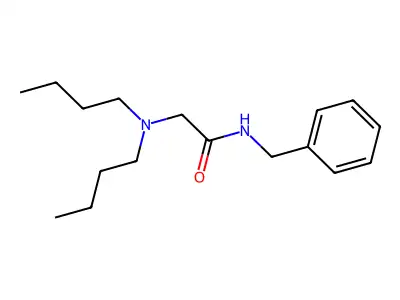 Acetamide, 2-(dibutylamino)-N-(phenylmethyl)- structure