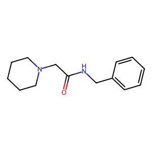 N-benzyl-2-(piperidin-1-yl)acetamide structure