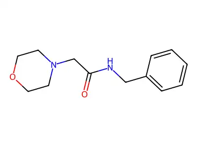 4-Morpholineacetamide, N-(phenylmethyl)- structure