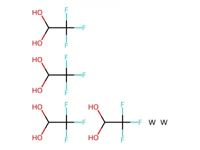 Tetrakis(2,2,2-trifluoroethane-1,1-diol);tungsten structure