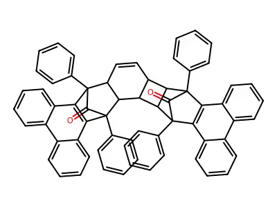 9,12,21,22-Tetraphenyl-9,9a,11a,11b,12,21,21a,21b,21c,22-decahydro-9,22:12,21-dimethanobenzo[f]triphenyleno[2',3':3,4]cyclobuta[1,2-k]tetraphene-23,24-dione structure