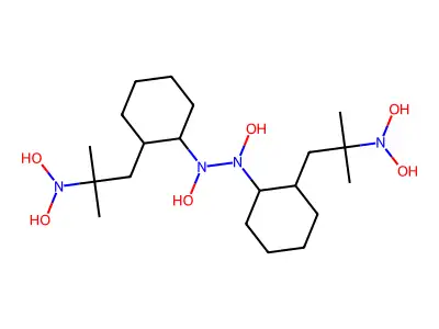N-[2-[2-(dihydroxyamino)-2-methylpropyl]cyclohexyl]-N-[[2-[2-(dihydroxyamino)-2-methylpropyl]cyclohexyl]-hydroxyamino]hydroxylamine structure