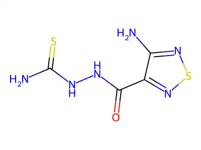 2-(4-Amino-1,2,5-thiadiazole-3-carbonyl)hydrazine-1-carbothioamide structure