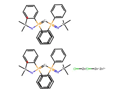 Chemical Compound (C62H76Cl2N4P4Si4Zn3) structure