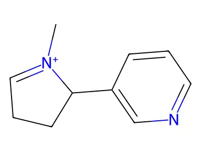 3,4-二氢-1-甲基-2-(3-吡啶基)-2H-吡咯鎓 structure