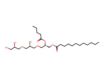Dodecanoic acid, pentaester with triglycerol structure
