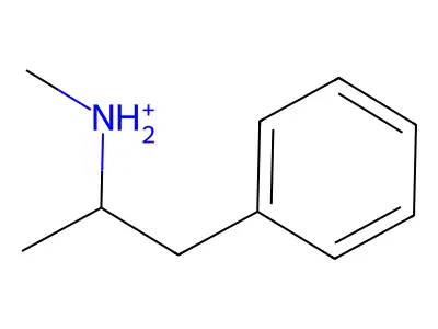 Methyl-(1-phenylpropan-2-yl)azanium structure