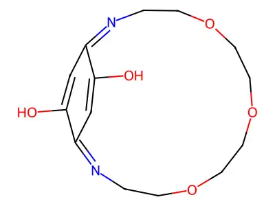 5,8,11-Trioxa-2,14-diazabicyclo[13.2.2]nonadeca-1(18),15-diene-17,19-dione structure
