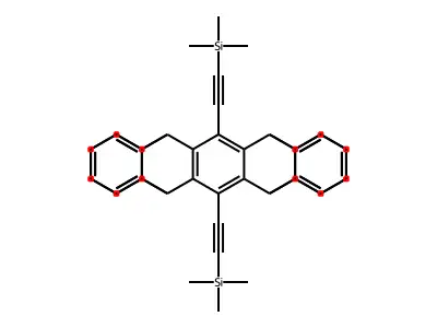 [Nonacyclo[14.6.6.6~5,12~.0~2,15~.0~4,13~.0~6,11~.0~17,22~.0~23,28~.0~29,34~]tetratriaconta-2(15),3,6,8,10,13,17,19,21,23,25,27,29,31,33-pentadecaene-3,14-diyldi(ethyne-2,1-diyl)]bis(trimethylsilane) structure