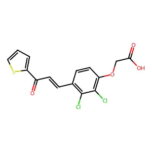 2-[2,3-Dichloro-4-(3-oxo-3-thiophen-2-ylprop-1-enyl)phenoxy]acetic acid structure