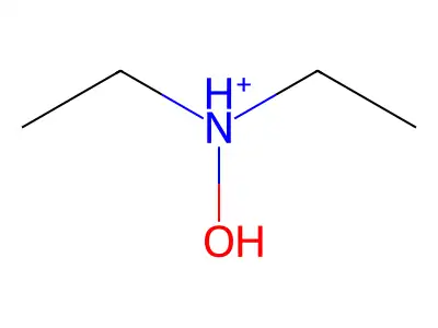 Diethyl(hydroxy)ammonium structure