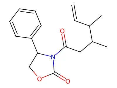 3-(3,4-Dimethylhex-5-enoyl)-4-phenyl-1,3-oxazolidin-2-one structure