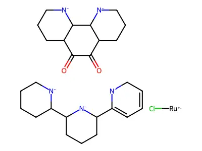 Chemical Compound (C27H38ClN5O2Ru-4) structure