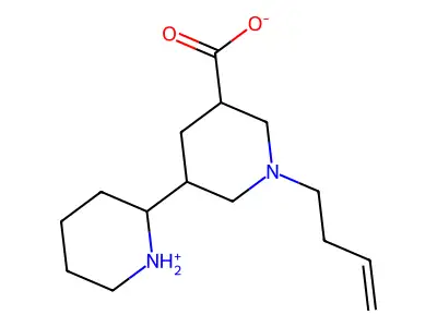 1-But-3-enyl-5-piperidin-1-ium-2-ylpiperidine-3-carboxylate structure