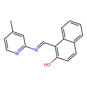 1-(4-Methyl-2-pyridyliminomethyl)-2-naphthol structure