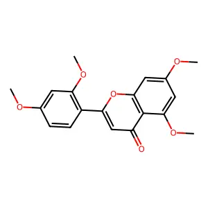 2-(2,4-Dimethoxyphenyl)-5,7-dimethoxy-4H-1-benzopyran-4-one structure