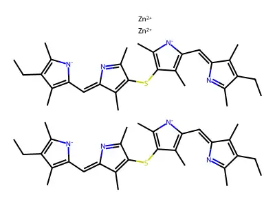 Chemical Compound (C60H72N8S2Zn2) structure