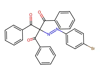2-Benzoyl-2-[(E)-(4-bromophenyl)diazenyl]-1,3-diphenylpropane-1,3-dione structure