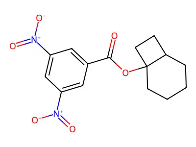 Bicyclo[4.2.0]octan-1-yl 3,5-dinitrobenzoate structure