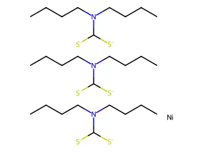 Tris((dibutylamino)methanedithiolate);nickel structure