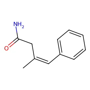3-Methyl-4-phenyl-3-butenamide structure