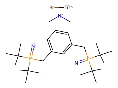 Chemical Compound (C26H50BrN3P2Ti) structure