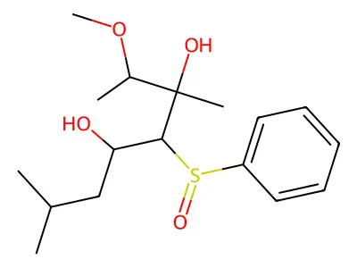 4-(Benzenesulfinyl)-2-methoxy-3,7-dimethyloctane-3,5-diol structure
