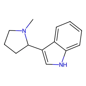 3-(1-methyl-2-pyrrolidinyl)-1H-Indole structure