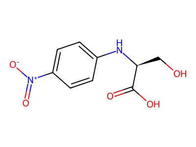 Serine, p-nitrophenyl- structure