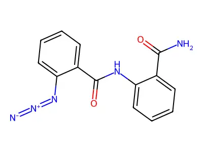 2-Azido-N-(2-carbamoylphenyl)benzamide structure