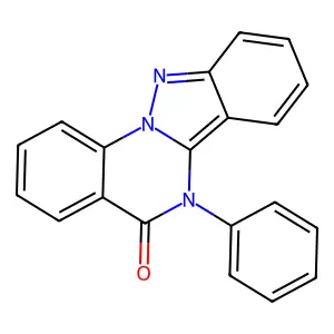 6-Phenylindazolo[2,3-a]quinazolin-5-one structure