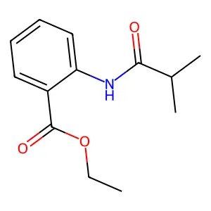 Ethyl 2-(2-methylpropanoylamino)benzoate structure