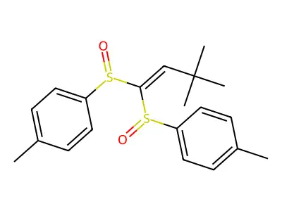 1-[3,3-Dimethyl-1-(4-methylphenyl)sulfinylbut-1-enyl]sulfinyl-4-methylbenzene structure