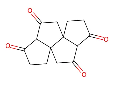 Tetrahydrodicyclopenta[c,g]pentalene-1,5,6,10(4H,5aH,9H,10aH)-tetrone structure