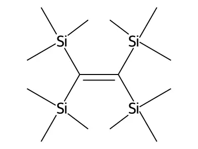 Trimethyl-[1,2,2-tris(trimethylsilyl)ethenyl]silane structure