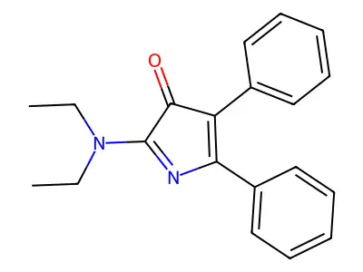 2-(Diethylamino)-4,5-diphenyl-3H-pyrrol-3-one structure